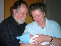 Proud new grandparents to a loud baby boy!