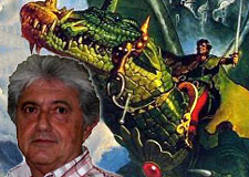 European cover artist Sanjulian (with Stegoman)